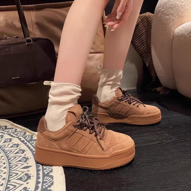 Sneakers Platform-soled German Training Shoes Women's Spring New Fashionable Versatile Soft-soled Lightweight Casual Board Shoes