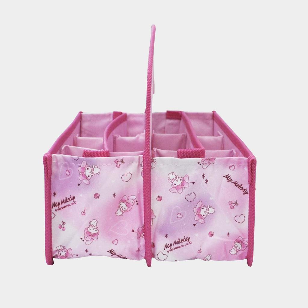 Skater Anywhere Storage with Sanrio My Melody Love Love Small Item Organizer Storage Case Box, Portable, Handle, Kyun, Box, ZBX1-A