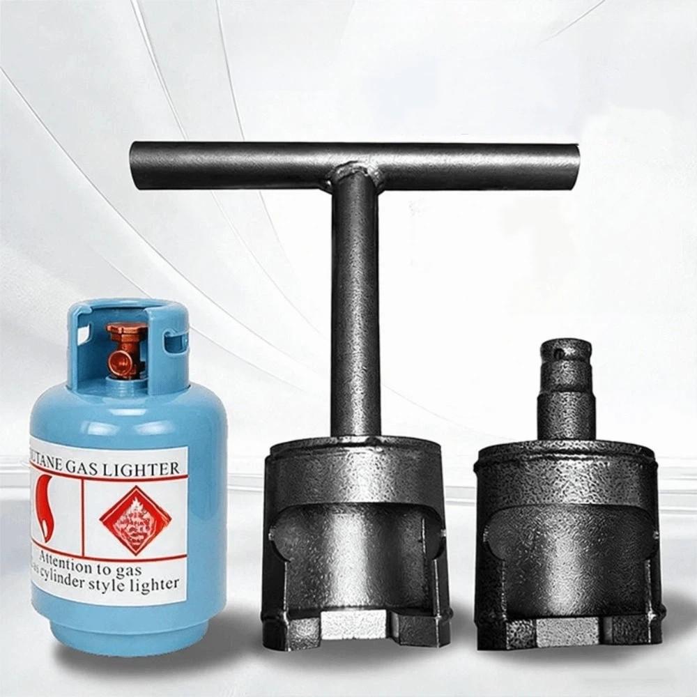 Steel Material Gas Valve Wrench Labor-Saving Leverage Anti-Rust Gas Tank Removal Tool Anti-Wear Compact Portable Can Opener
