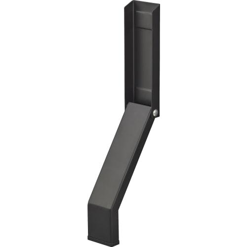 Yamazaki Tower Magnetic Folding Door Stopper, Black, Dimensions: Approx. 4.5cm W x 7cm D x 28cm H (When in use), Powerful Magnet, Easy Installation, E