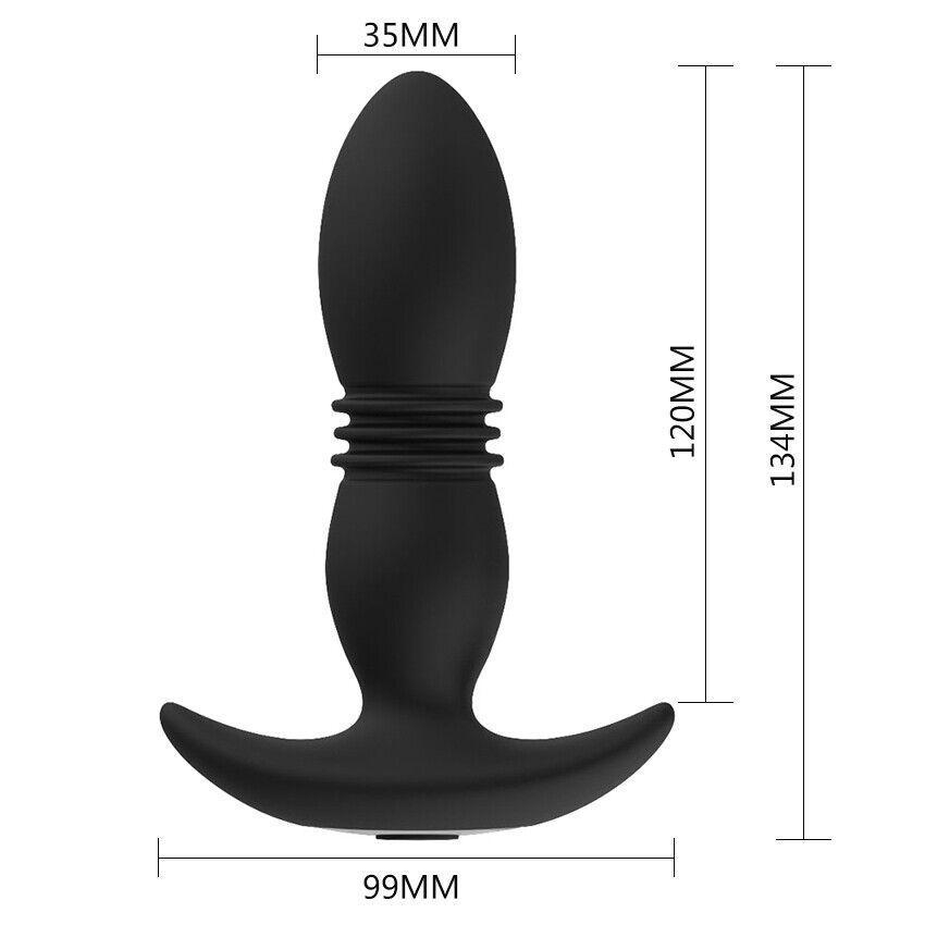 Automatic   Retractable   Vibrating   Anal   Plug   Anal Vibrator  Prostate  Massager  Masturbator  Dildo   Male   Plug Sex