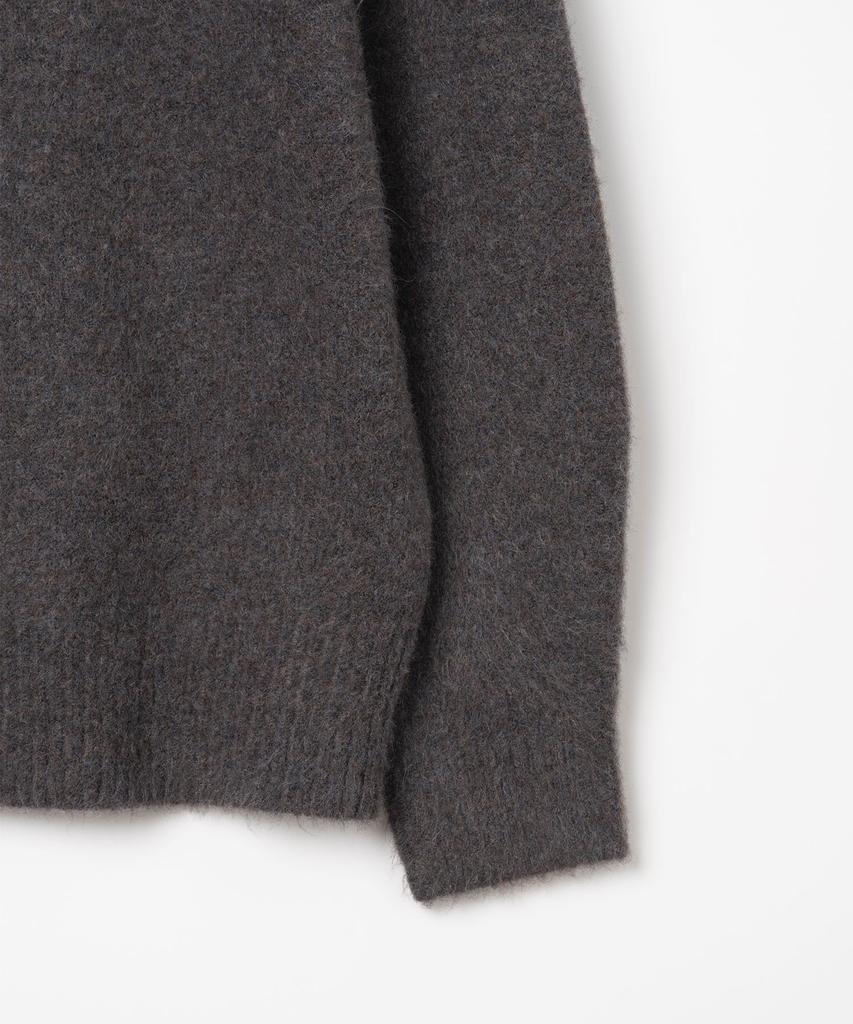 MILLO ARCHIVE Crop Silhouette Knit [Melange Purple] (Type A)
