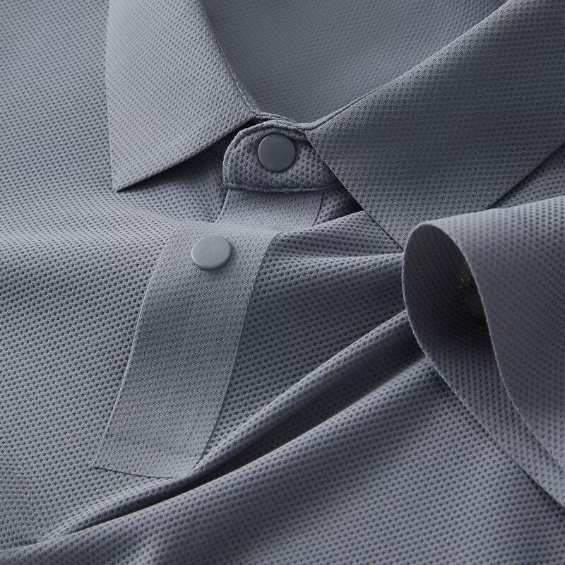 Pierre Cardin Men's Ice Silk Jacquard Business Polo Shirt