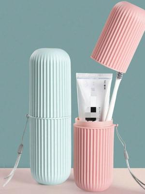 Portable Travel Toothbrush Box Wash Cup With Lid, Toothpaste, And Toothbrush Storage Box Mouthwash Cup