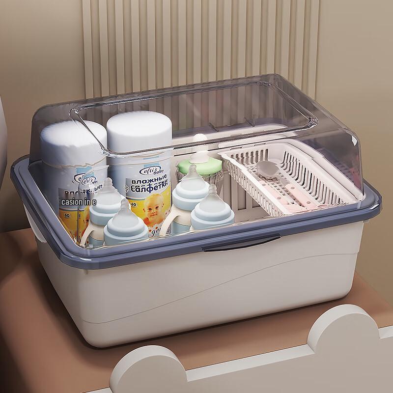 Large Capacity Baby Bottle Storage & Drying Box