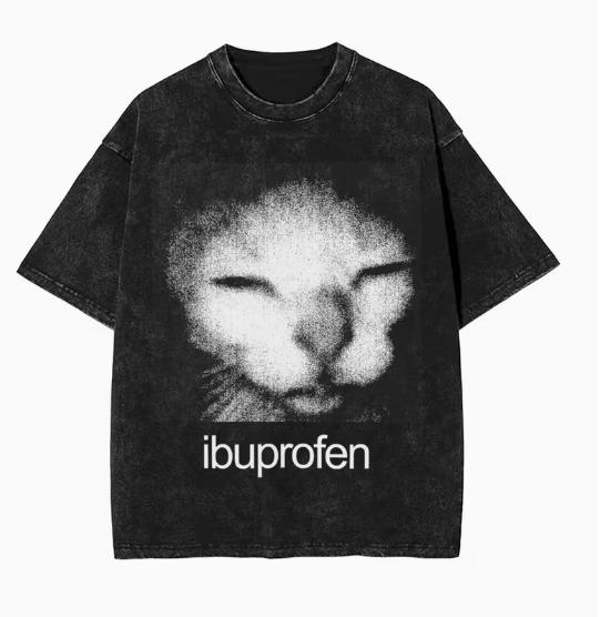 

Fun and Psychedelic Cat Tshirt Soft and Comfortable Street Graffiti Trendy Style Interesting and Daily Wear Casual Travel S