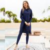 Women Muslim Swimwear Bathing Suit With Cap Swimsuit Beachwear Women Swimwear Long Sleeve Trousers Sports Conservative Beachwear