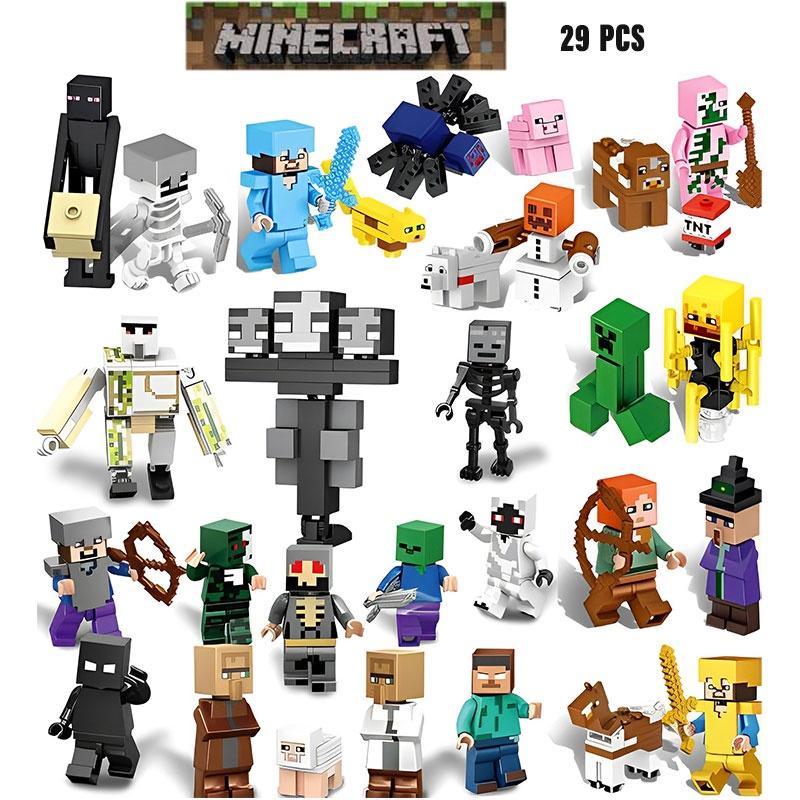 Interactive My World Building Blocks Small Parts 29pcs Plastic Material