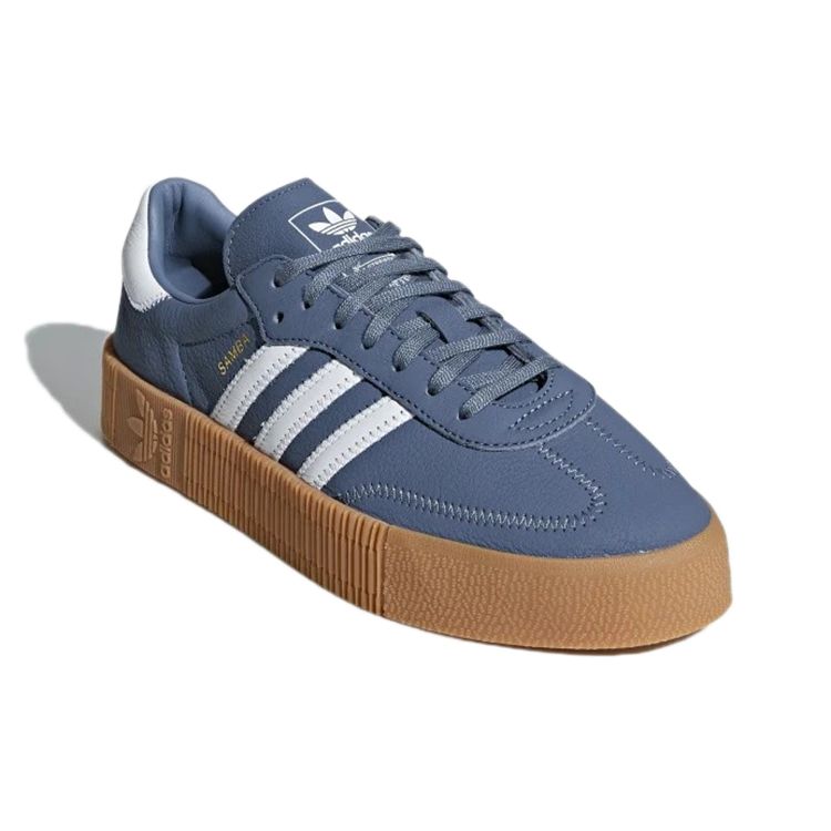 Adidas Originals Sambarose Synthetic Leather Low-Top Sneakers Women Sneakers DB2695
