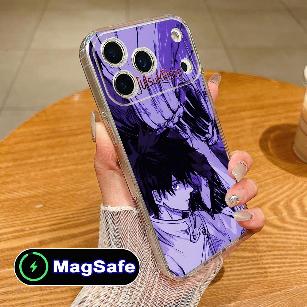 Jujutsu Kaisen Yuta Okkotsu Handyhülle für iPhone 17 16 15 14 13 12 11 Air Pro Max Plus Mini Magsafe Klare Bunte Hülle Hübsch