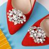 2pcs Women Lady Rhinestones Crystal Bride Shoes Charm Buckle Charms Jewelry Shoe Clip Shoes Decorations