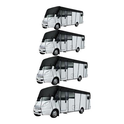 Capa protetora para teto de trailer RV, proteção contra vento, dobrável, para trailer de trailer RV, protetor solar universal para portas e janelas de RV, 5x3m