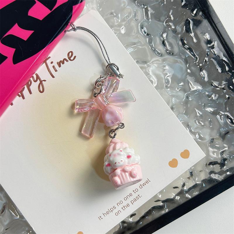 

1/3Pcs Lovely Cartoon Lamb Cake Phone Chain Kawaii Phone Lanyard Cute Sweet Keychain Backpack Decoration Accessories Gifts A2