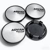 4pcs 69mm Advan Logo Emblem Badge Car Wheel Center Caps Wheel Hub Dust Cover Clips 56mm Rim Hubcaps Replace Car Accessories