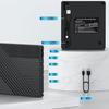 5-in-1 Externes Blu-ray-Laufwerk USB 3.0 & USB-C DVD/CD-Brenner BD-Leser mit 2 USB-A-Anschlüssen & SD/TF-Kartenleser – für Laptop PC Mac