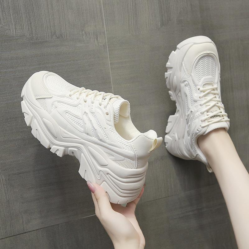 Women's New Shoes Female Thick Bottom Heightening Muffin Spring Small Women's Shoes Sports Shoes