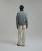 NONBLANK Mohair Wool Blend Crop Round Knit_Melange Grey