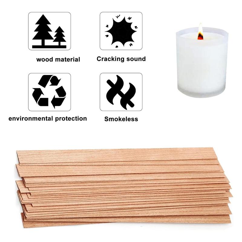 Good-Wood Candle Wicks Forcandle Making Kit, Wood Wicks Forcandles Making, Wooden Wicks Forcandlemaking