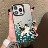 Cat In The Sea Of Flowers Laser Phone Case For iPhone 15 16 14 Pro Max Plus 17 Pro Max 11 12 13 Mini Pro Max Shockproof Covers