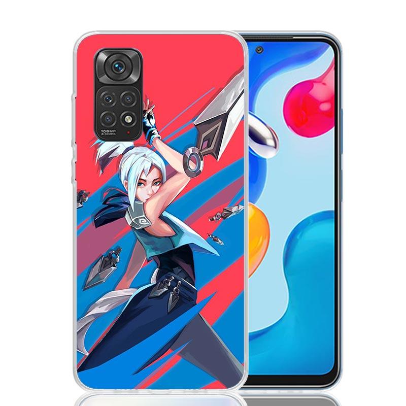 

Valorant Jett Phone Case For Xiaomi Redmi Note 13 14 15 Pro Plus 12S 12 14S 11S 11E 10 10S 11 11T 5G 4G Cover Coque Redmi Note 1 Redmi Note 13 5G