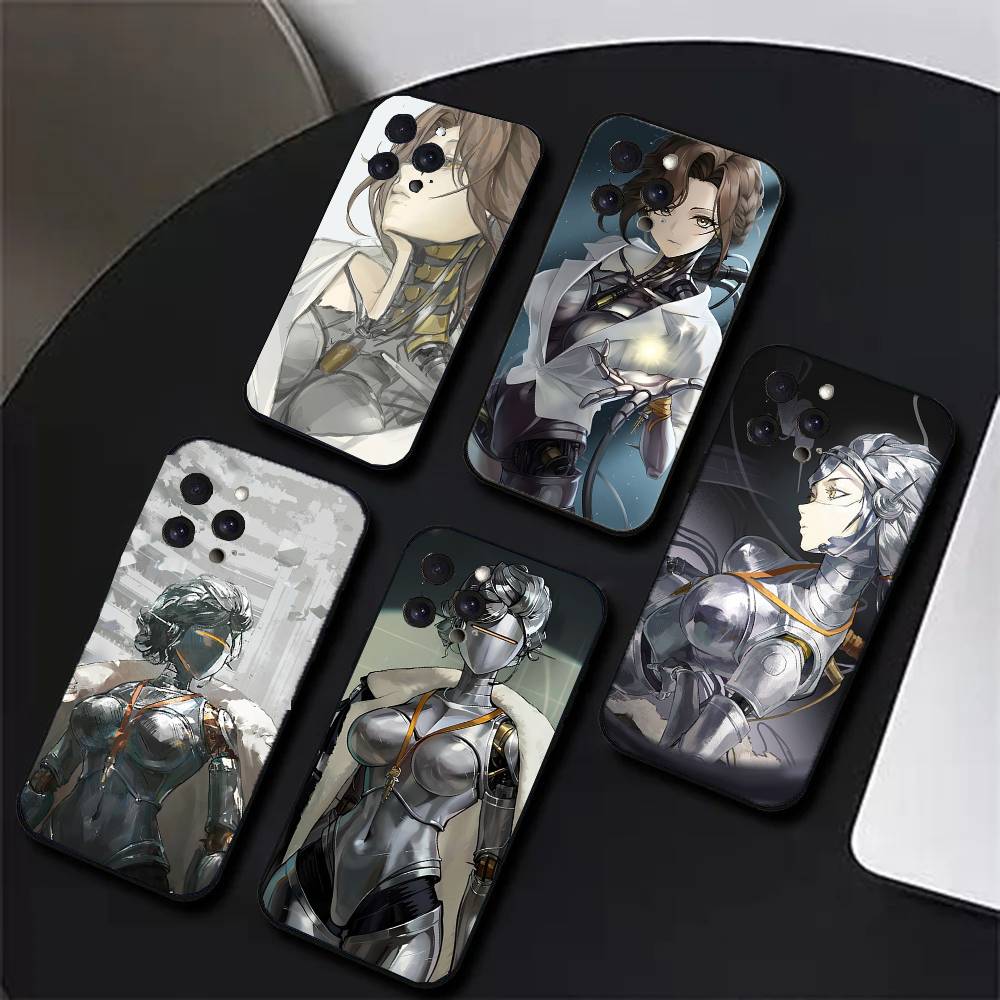 Lucy Animiertes Spiel R-Reverse 1999 Handyhülle Für IPhone 17 Air 16 15 14 13 Pro Max 11 12 Schwarze Silikonhülle