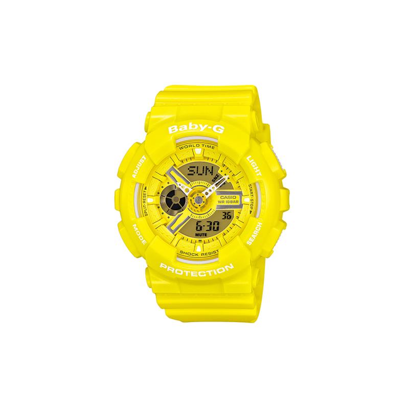 

Casio BABY-G Theme Series Trendy and Vibrant Street Quartz Movement Resin Strap Japanese and Korean Watch Women’s Watch Yellow Dial BA-110BC-9 жовтий