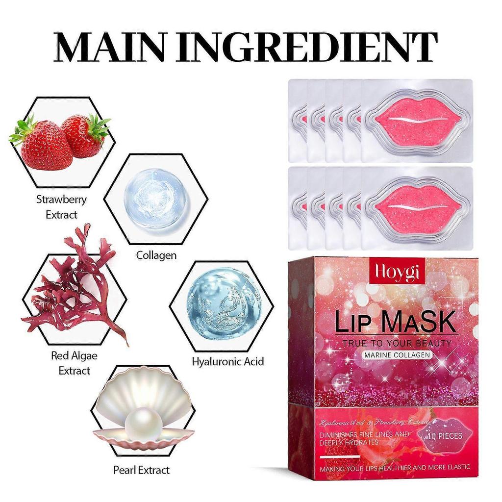 Limited time!!Hoygi Moisturizing Lip Mask Is A Lip Mask That Hydrates, Moisturizes And Nourishes, Reduces Lip Lines, Prevents Dryness And Cracking, An