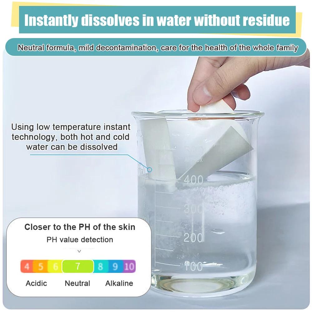 30/120Pcs Concentrated Laundry Tablets - Strong Decontamination Soap Detergent Perfect for Cleaning Underwear Sheet & Clothes