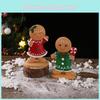 Christmas Gingerbread Man Christmas Party Resin Cartoon Festive Table Decor For Home And Gift