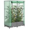 VidaXL Raised Planter with Rattan-Look Cover 80x40x123 Cm, Garden Raised Planter, Raised Flower Bed, 4015852