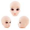 Soft Plastic DIY Girl Doll Head For 11.5" 1/6 Doll Heads For BJD Doll's Practicing Makeup Head Without Hair Dolls Accessories