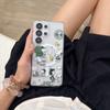 Cute Cartoon coffee Snoopy Magsafe Wireless Charge Folding Case For Samsung S22 S23 S22 S24 S25 Ultra Snoopy Magnetic Holder