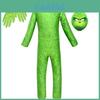 Fantasia de Cosplay do Grinch Chamativa Para Crianças Perfeita Para Festas de Halloween!