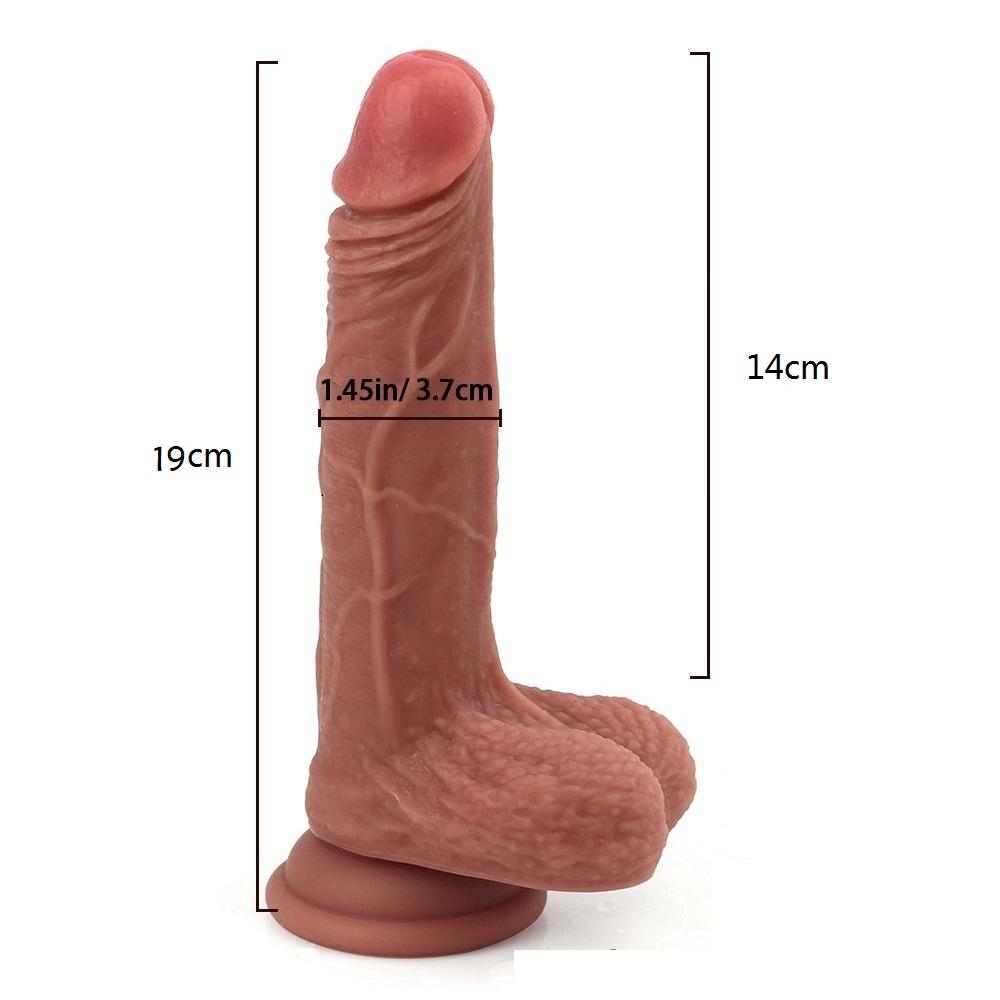 MoDi Productos sexuales para mujeres consolador juguetes sexuales para adultos para mujer pene realista Anal silicona de doble capa