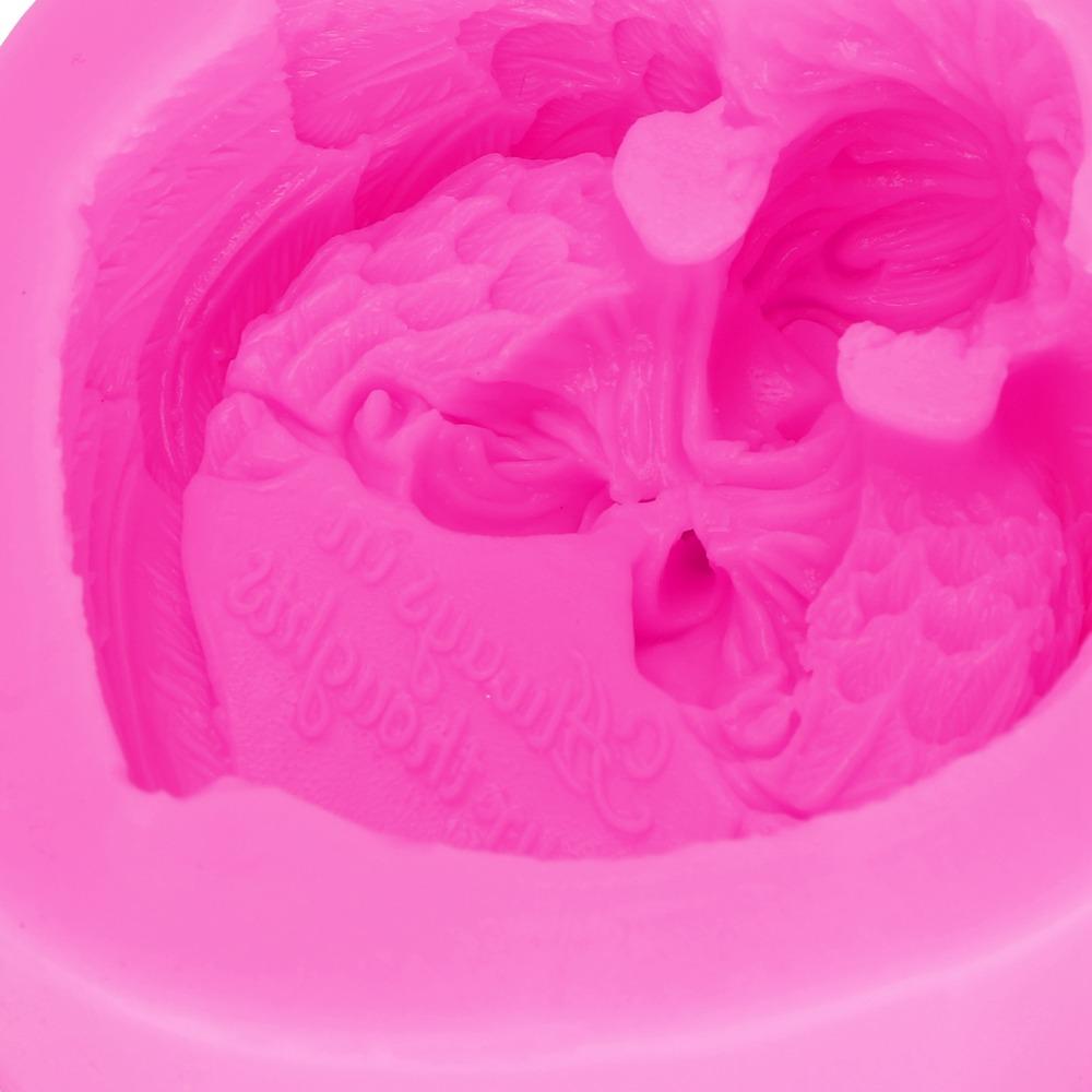 Silicone Candle Mould Pink DIY Cake Mould Soap Mould Chocolate Mould Resin Making