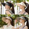 Summer Wide Brim Sun Hat With Breathable Ice Silk Material For Outdoor Travel