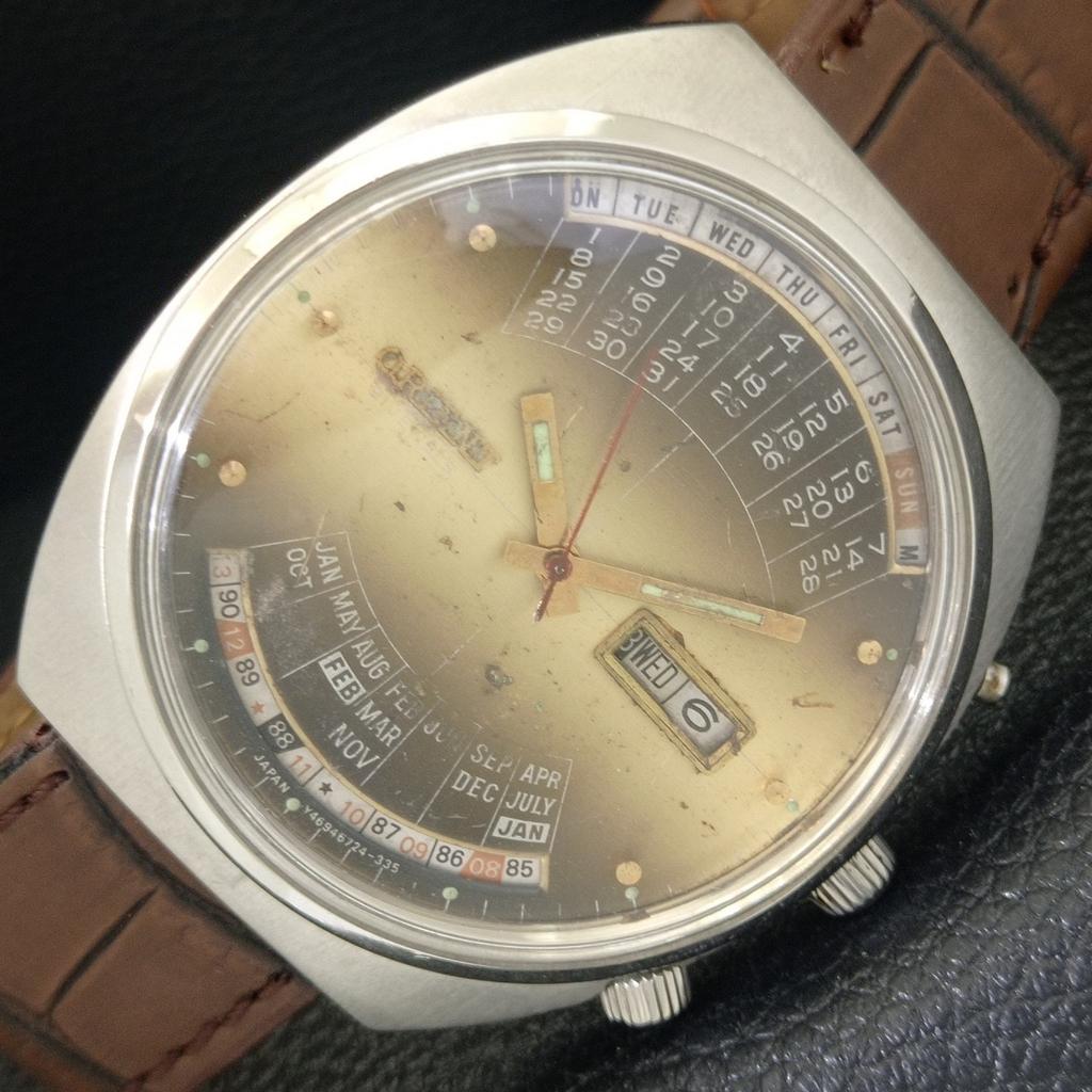 

JAPAN VINTAGE ORIENT 100 YEARS AUTOMATIC MENS ORIGINAL DIAL WATCH a703117-1 R213-a703117