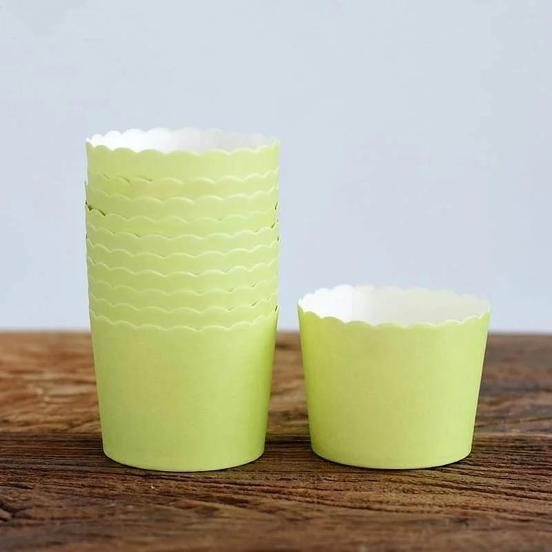 25Pcs Solid Color Baking Cup,Cupcake Liners,Cake Cups Candy Cups Paper Dessert Cups Rainbow Party,Birthday Favor DIY Toppers