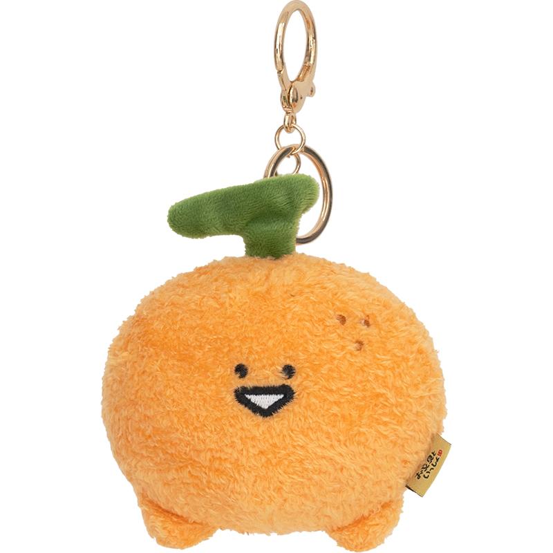 Mini Fruit Orange Elf Plush Toys Soft Fluffy Cartoon Orange Pendanta Lovely Keychain Bags Hanging Decor Funny Gift To Friends