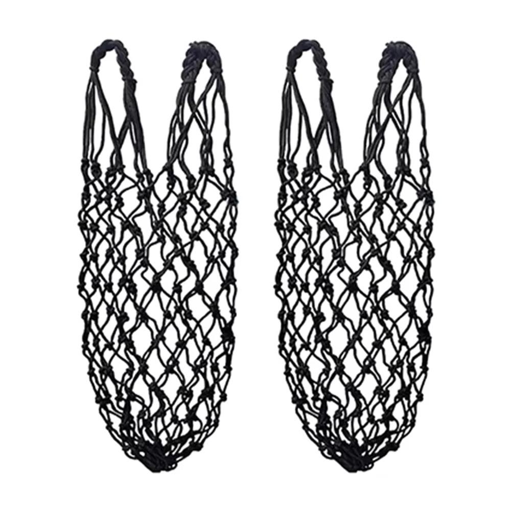2Pcs/Set New Slow Feed Hay Net Large Capacity 40inch Horse Hay Bag Hanging Hay Feeder Bag for Horses Goat Sheep