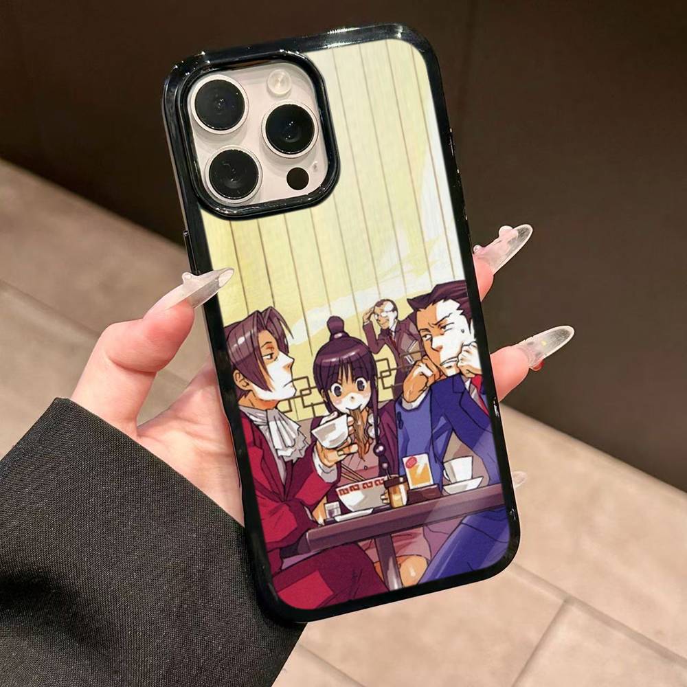 Classic Game Ace Attorney Phone Case For IPhone 17 16 15 14 13 Plus 12 11 Pro Max PC+TPU Cases Back Cover