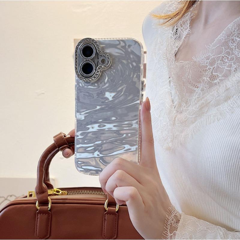 

Applicable To IPhone16pro Laser Pentagram Mobile Phone Case Apple 15 Butterfly Rhinestone 14 Advanced Sense Protection Case iPhone16