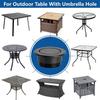 M-Modern-2 Inch Parasol Umbrella Hole Thicker Patio Table Hole Cover Insert Deck Table Umbrella Holes Plug