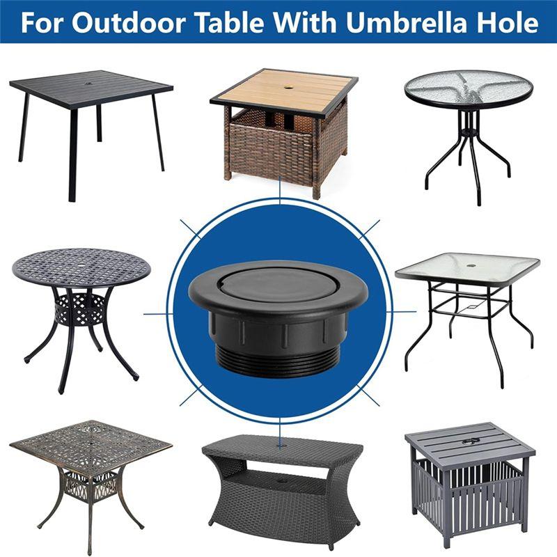 M-Modern-2 Inch Parasol Umbrella Hole Thicker Patio Table Hole Cover Insert Deck Table Umbrella Holes Plug