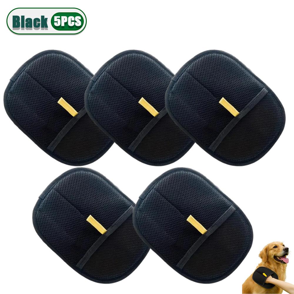 1/3/5PCS Pet Grooming Gloves Hair Remover Mitt Deshedding Brush for Cat Dog Rabbit Suitable for Long Short Curly Fur Types