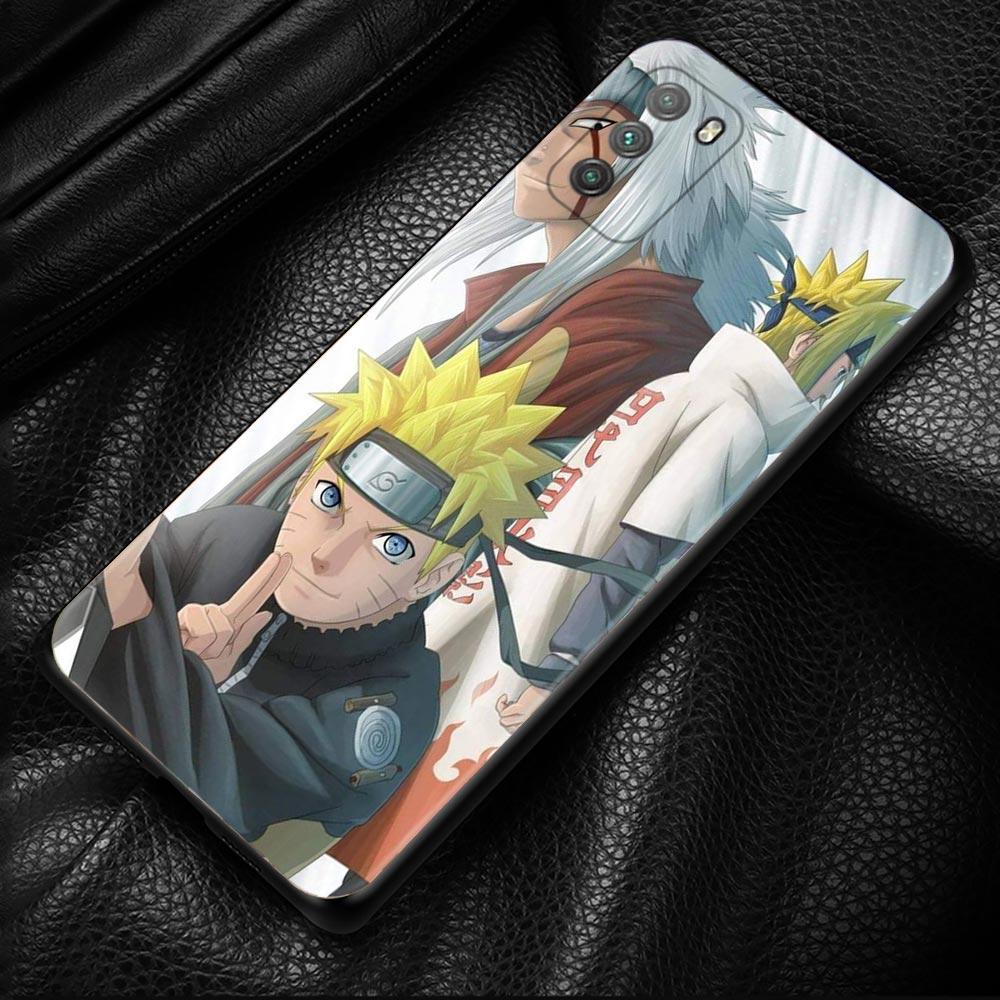 Naruto Anime Phone Case For Xiaomi Poco X3 NFC M3 M4 Pro F3 GT Mi 12 10T Note 10 11 Lite 11T Pro 9T CC9 Cover Silicone Coque