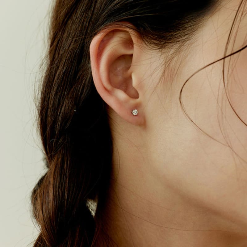 Murmur [925silver]Twinkle Cubic Stud Earrings