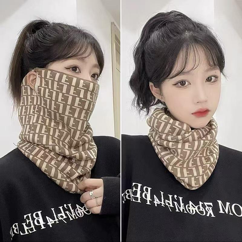 

Жіноча багатофункціональна холодозахисна грілка для шиї та вух у корейському стилі для осінніх і зимових велосипедних прогулянок FJ ear hooks хакі