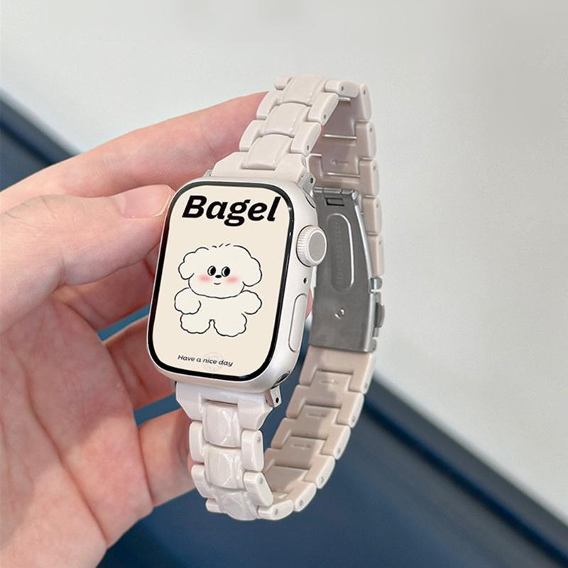 Laser Transparent Acrylic Strap for Apple Watch Band 42mm 46 41 38 45 44 49 40mm Women Bracelet for iWatch Series 10 9 8 7 6 5