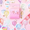 46 Pcs Balloon Stickers Hot Air Balloon Themed Adhesive Stickers for Album Decoration Scrapbooking Journaling
